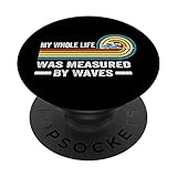 Photo Gallery my whole life was measured by waves - funny beach surfer popsockets popgrip intercambiabile Photo Gallery my whole life was measured by waves - funny beach surfer popsockets popgrip intercambiabile
