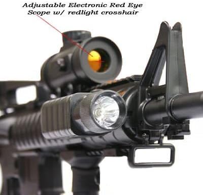 m83a2 electric auto airsoft machine gun laser m16(Airsoft Gun)