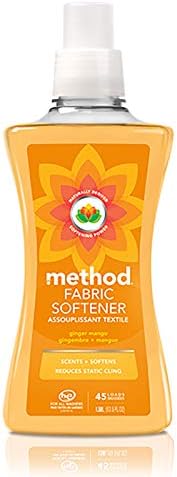 Method Fabric Softener; Ginger Mango; 53.5 Ounces; 45 Loads; 1 pack; Packaging May Vary