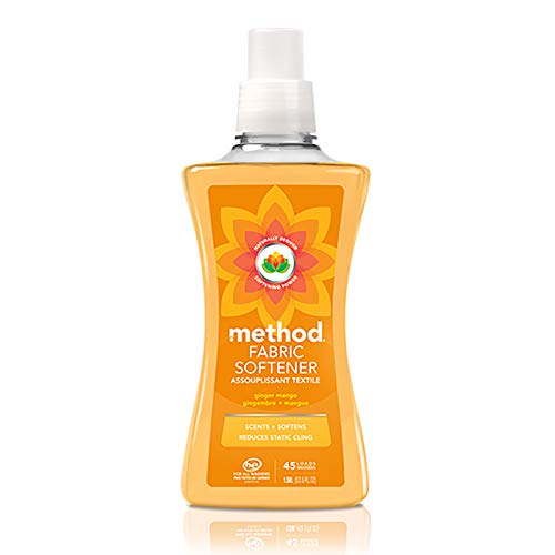 Method Fabric Softener; Ginger Mango; 53.5 Ounces; 45 Loads; 1 pack; Packaging May Vary
