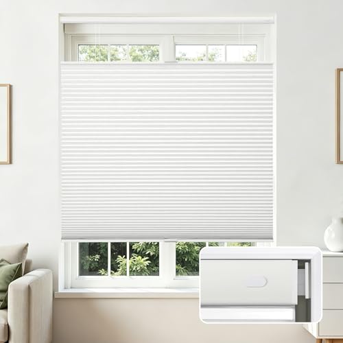 Joydeco Cordless Cellular Window Blinds White 20x64