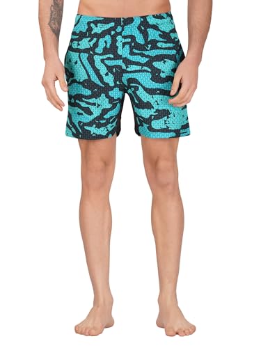 Image of NEVER LOSE Mens 5 inch Swim Trunks with Zipper Pockets Quick Dry Beach Board Shorts for Men Swimsuit Swimwear with Mesh Lining