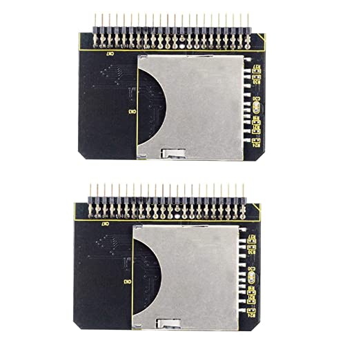 Thinaokii 2X IDE SD�A�_�v�^�[ SD - 2.5 IDE 44�s���̃A�_�v�^�J�[�h 44�s���̃I�X�R���o�[�^ SDHC/SDXC/M�������J�[�h�R���o�[�^ ���b�v�g�b�vPC�p