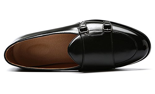 Santimon Italy Luxury Monk Strap Wedding Dress Shoes for Men Leather Handmade Shoes3