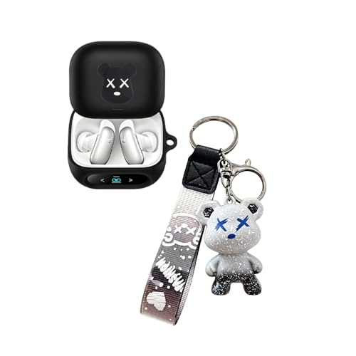 Anker Soundcore Liberty 5 pro�p�̃P�[�X �J�o�[ �G�� (����P�[�X+�J���r�i+�����L�[�z���_�[�j�t�� ���C�����X�C���[�z���P�[�X Soundcore Liberty 5 pro�p�ی�J�o�[ �ϏՌ� �����h�~ �h�o �V���R���f