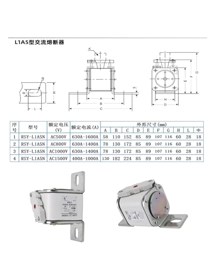 Fusible en céramique coup rapide 1000V haute performance pour l'industrie - 2