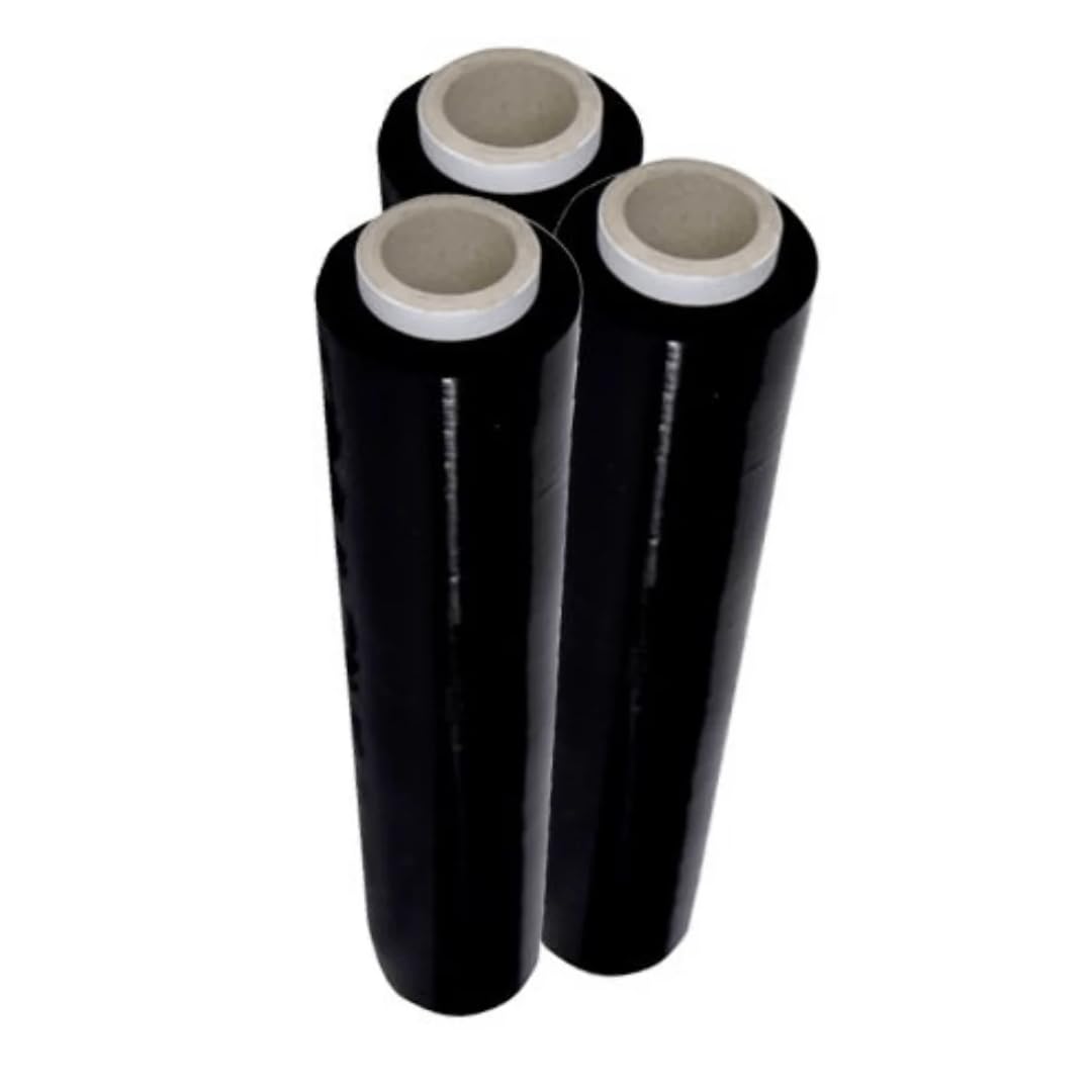 Pellicola Imballaggio Per Spedizioni Rotolo Di Bobina Estensibile Nero Peso 2,4 Kg Altezza 50 Cm (84)