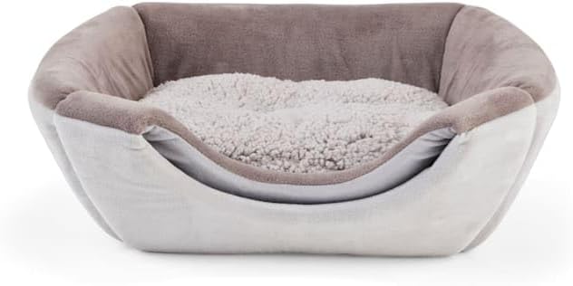 review EveryYay Snooze Fest Grey 2-in-1 Convertible Cat Bed, 16