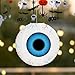 Garende Halloween Paper Lantern Hanging Ornament, Eyeball Hanging Paper Lantern, Halloween Decoration for Home, Blue