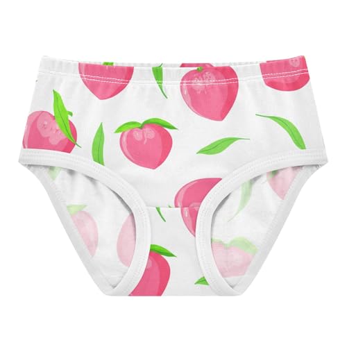 Girls Underwear Toddlers 2t Cotton Panties for Girl Animal Briefs Girls Undies Cute Pink Peaches Green Leaf