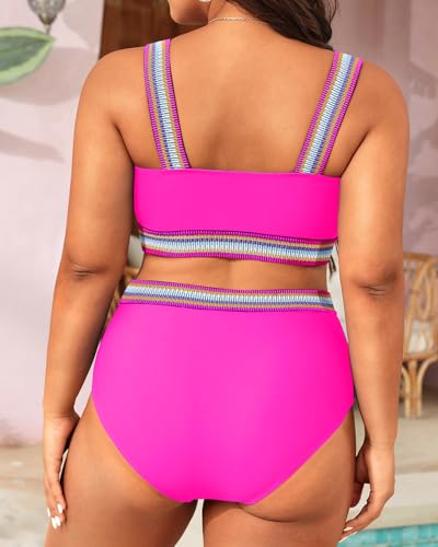 Image of Daci Women's Plus Size High Waisted Bikini Set