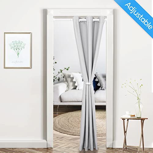 Image of Tension Curtain Rod White Tension Rod 2pcs Spring Curtain Rod Non Slip Tension Rods For Windows 28 To 48 Inch No Drilling Adjustable Tension Rods of Curtain Window Closet Kitchen Wardrobe1