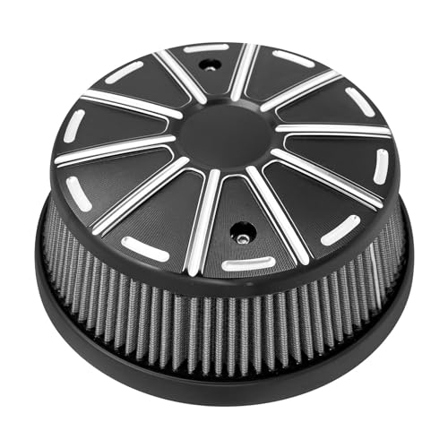 YIJIEBAO Motorrad CNC-Luftfilter-Ansaugreiniger mit hohem Durchfluss, passend for Indian Roadmaster Dark Horse Springfield Chief Vintage Chieftain ab 2014.(Air Filter A)