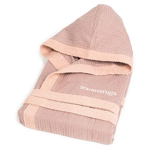 Bee Honeycomb Hooded Bathrobe in Cotton Cover