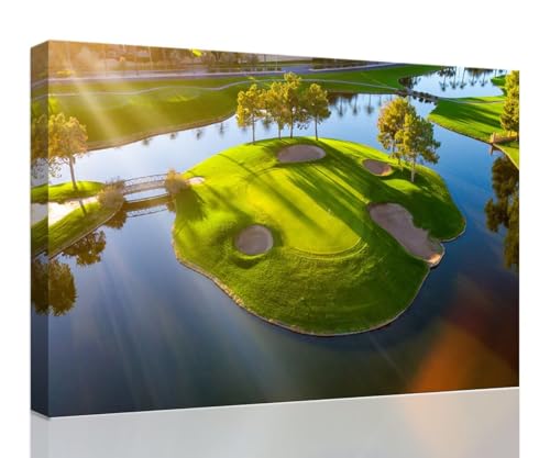 Island Golf Hole Arizona Wall Art Canvas Print 28x44