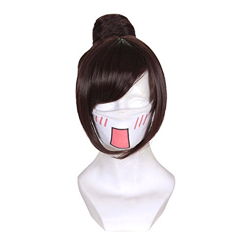 YSZYZX Unisex Adult Cosplay Soldier 76 Mei Mercy Party Wig,419C