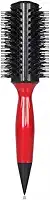 Escova Redonda Térmica Profissional 40mm | Modelar e Dar Volume Cabelos Médios Longos | Cerdas Plásticas Alta Tração Acabamento de Salão (Vermelho)