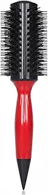 Escova Redonda Térmica Profissional 40mm | Modelar e Dar Volume Cabelos Médios Longos | Cerdas Plásticas Alta Tração Acabamento de Salão (Vermelho)