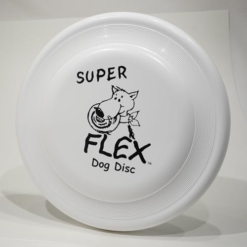 Wham-O Super Flex Fastback Dog Sport Flying Disc White