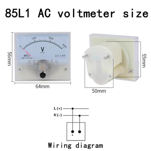 Voltmètre analogique 85L1 AC 0-150V indicateur tension cadran alternatif
