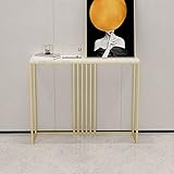 Votre console polyvalente en verre – Avec son look minimaliste et sa surface spacieuse, nos tables consoles fines sont parfaites pour n'importe quelle pièce. Utilisez-la comme table de salle de courrier, table d'appoint étroite, table de canapé, table de couloir, longue table d'exposition, et plus encore.