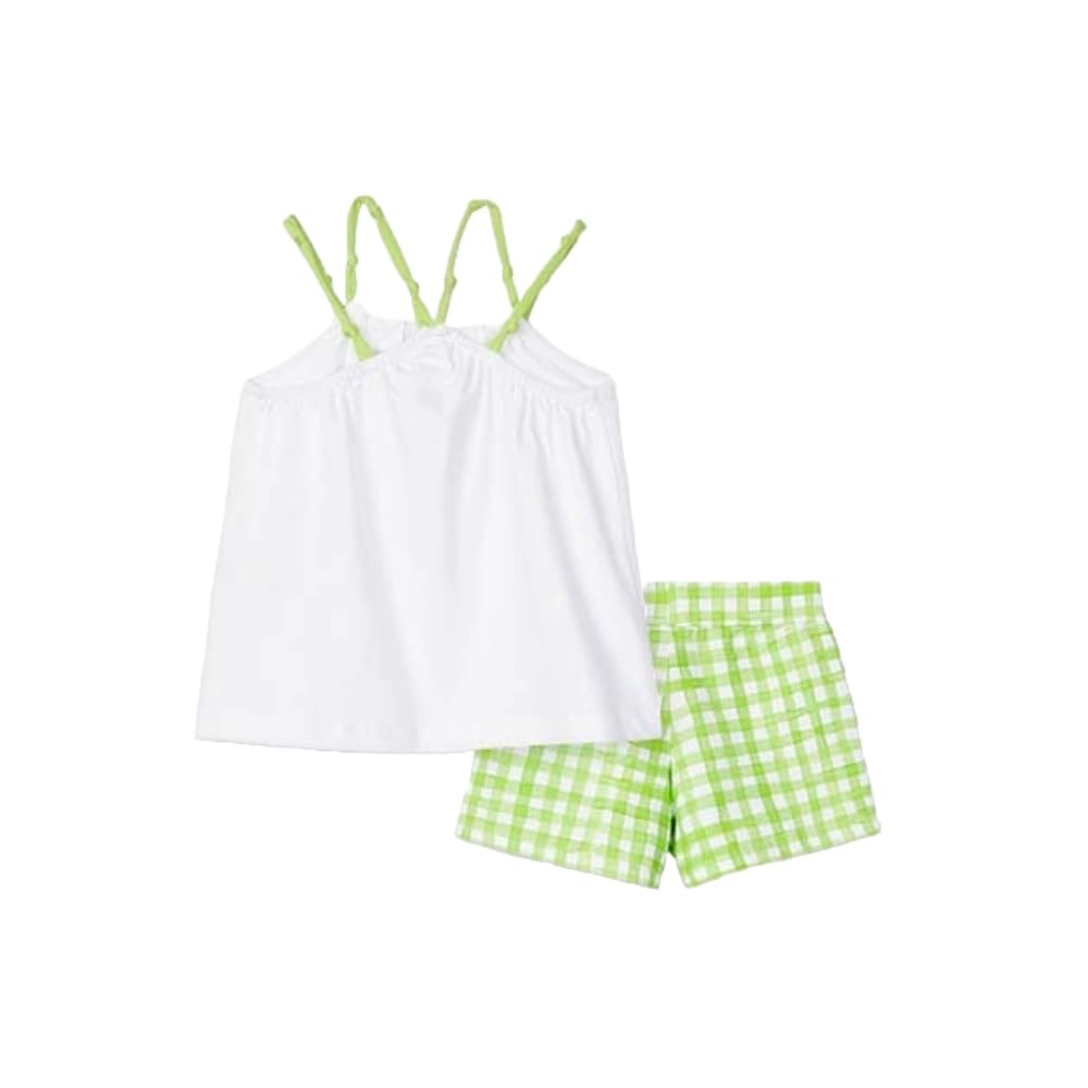 Generico Mayoral Conjunto Verano Niña - Top Estampado y Pantalones Cortos - Conjunto de Dos Piezas para Niña
