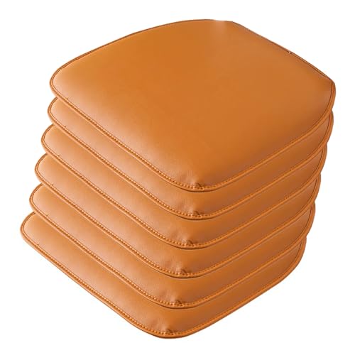 FDISDIFH Galette De Chaise Simili Cuir, Coussins De Chaise De Salle à Manger AntidéRapant 40x43cm, Coussin De SièGe De Chaise à De Cuisine...