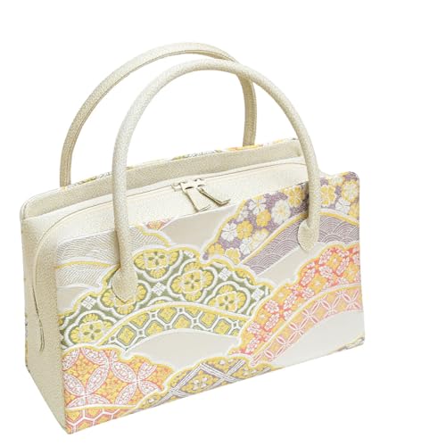 未使用 和装バッグ 正絹 利休バッグ フォーマル 通年用 西陣織 日本製 なごみや 和装バッグ フォーマル 通年用 日本製 夢衣 正絹 利休バッグ