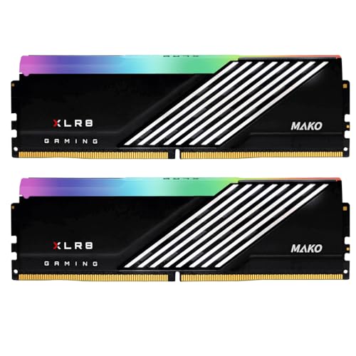 PNY XLR8 Gaming MAKO EPIC-X RGB 32GB(2x16GB) DDR5 6400MHz AMD EXPO Ram Arbeitsspeicher (MD32GK2D5640040MXRGB)