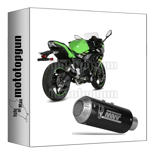 Ligne Mivv MK3 Ninja 650 2023 racing en carbone gain de poids