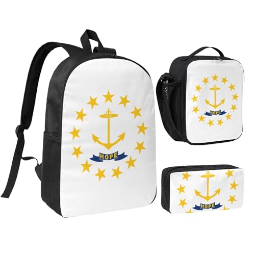 Sac à dos de voyage unisexe comprenant lunch box et trousse scolaire ou travail