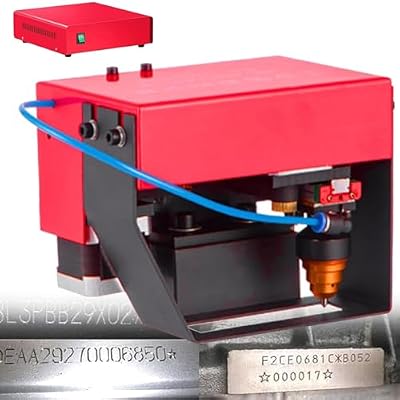 AOXHUGB Pneumatic Dot Peen Marking Machine for Metal, Engraving Letters, Serial Numbers, VIN Codes with Precision and Durability (Typef)