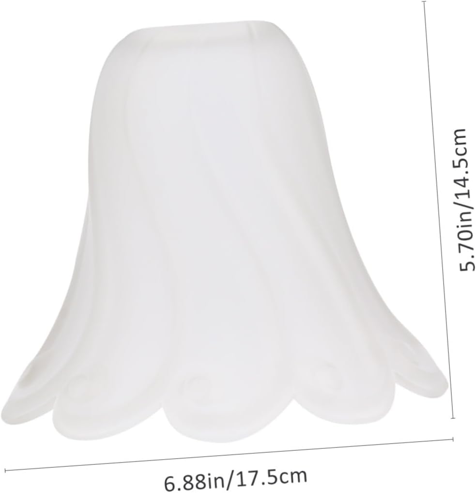 Replaceable Glass Ceiling Lamp Shade Floral Shape Wall Light Cover for Bedroom Elegant Glass Design for Warm Ambiance and Easy Installation