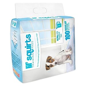 Ruffin' It Lil' Squirts Puppy Training Pads 100 Pk. Ruffin’ It Lil’ Squirts Puppy Training Pads 100 Pk.