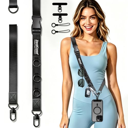 Cell Phone Lanyard Crossbody with Quick Release
