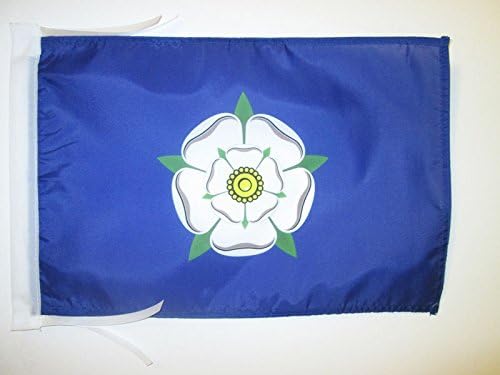 AZ FLAG, Yorkshire Old county Flag, 18'' x 12'', 100% Polyester County of York, England Small Banner with Two Cords