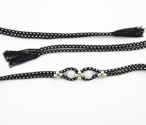 Japanese Kimono Robe Tie Waist Belt Handmade Waistband Rope with Tassel for Traditional Yukata Accessories2