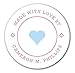 Custom Made with Love Stickers, Handmade with Love, Custom Gift Stickers, Favor Labels, Gift Stickers, Favor Stickers (F22:27)