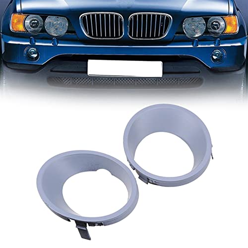 Cubierta rejilla luz antiniebla delantera con acabado original para BMW X5 E53