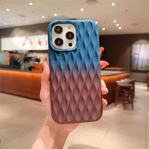 Coque iPhone 14 Pro Max silicone souple antichoc dégradé bleu violet
