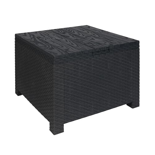 Toomax, Table Basse Afrodite Box d'extérieur en Plastique recyclé, Couleur Anthracite, Dimensions 59 x 59 x 45 h.