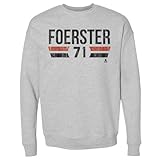 500 LEVEL Tyson Foerster Crewneck Sweatshirt - Tyson Foerster Philadelphia Font (Heather Gray, Medium)