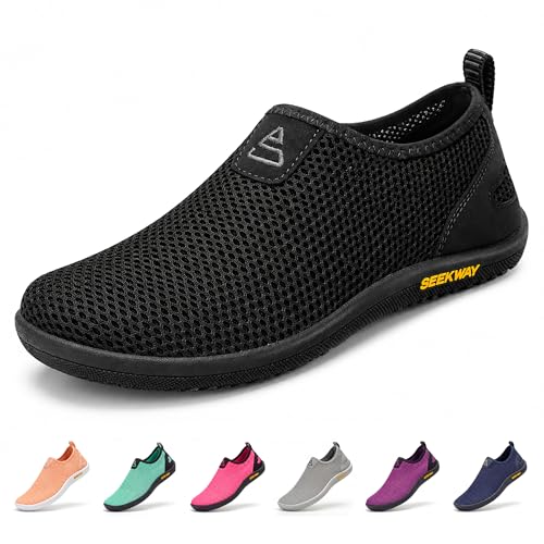 Image of SEEKWAY Barefoot Water Shoes Women Men Quick-Dry Aqua Scoks Beach Swim Pool Lake Non-Slip | Surfing Kayaking Cruise Camping Accessories River Hiking