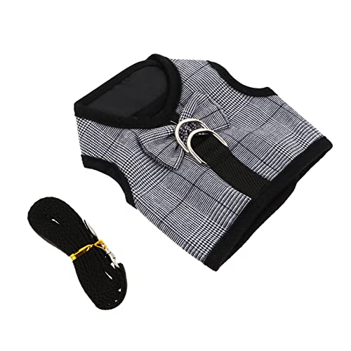 GALPADA 1Set Style Animal Harness Leash for Rabbits Decorative Vest Kit for Outdoor Activities and Daily Walks Easy to Pet Supplies