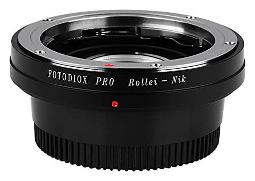 Image of Fotodiox Pro Lens Mount Adapter, for Rollei 35mm Lens to Nikon F-Mount DSLR Cameras