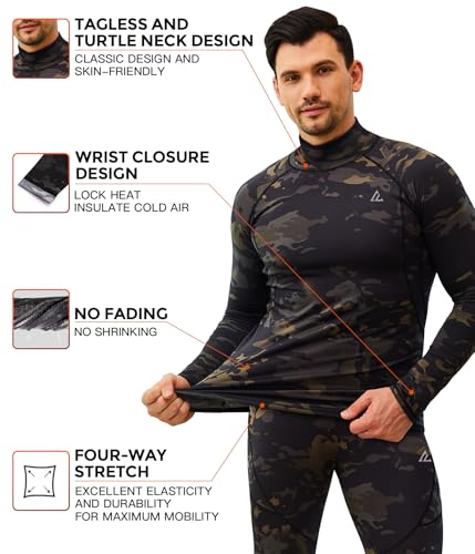 Image of CL convallaria Thermal Underwear Long Johns Set Mens Winter Gift Hunting Gear Sport Base Layer Bottom Top