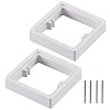 Electrical Socket Spacer 1 Gang Frame Plate with 4 Screws for Electrical Work to Increase Height of Flush Mount Box (White)