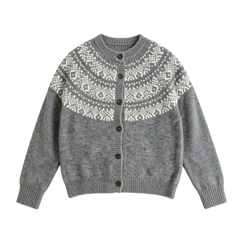 Women's Cardigan Sweaters Vintage Button Down Knit Sweater Fall Clothes - image 3