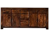 MASSIVMOEBEL24.DE Palisander Massivmöbel Holz massiv Life Honey Sideboard Massivholz Sheesham lackiert Möbel Metro Life #134
