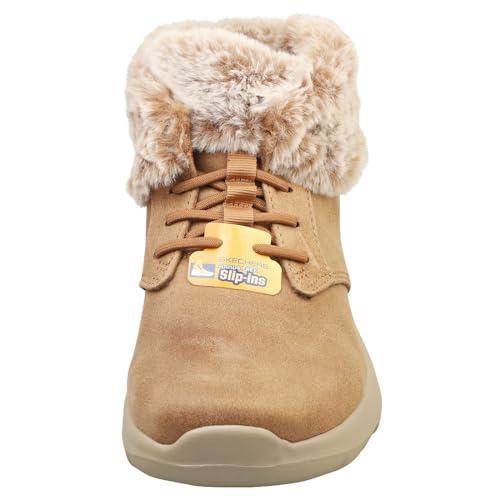 Skechers On-The-Go Joy Cozy Charm, Stivaletto Donna, Chestnut Textile, 38 Eu - 3